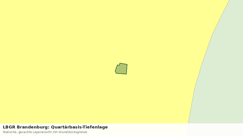 Statische Kartenansicht: LBGR Brandenburg: Quartärbasis-Tiefenlage