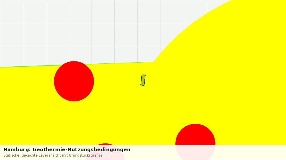 Statische Kartenansicht: Hamburg: Geothermie-Nutzungsbedingungen