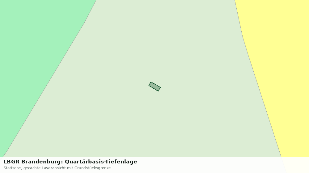 Statische Kartenansicht: LBGR Brandenburg: Quartärbasis-Tiefenlage