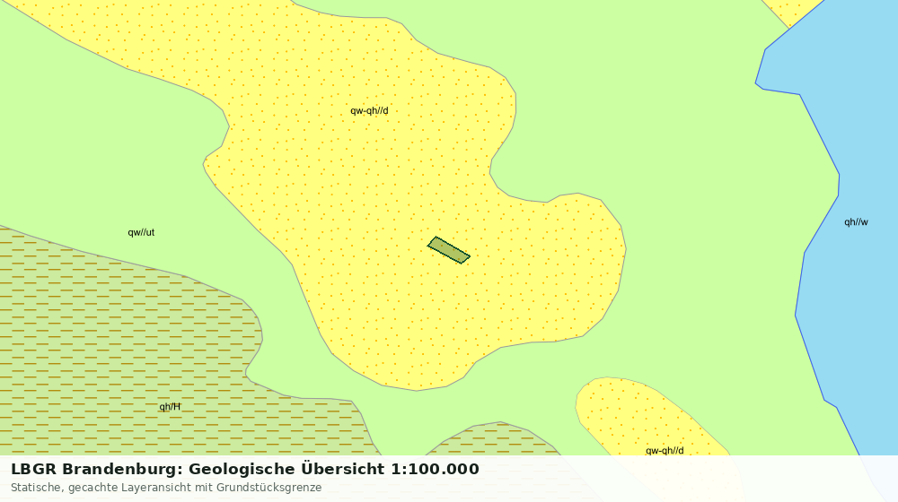 Statische Kartenansicht: LBGR Brandenburg: Geologische Übersicht 1:100.000