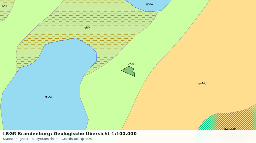Statische Kartenansicht: LBGR Brandenburg: Geologische Übersicht 1:100.000
