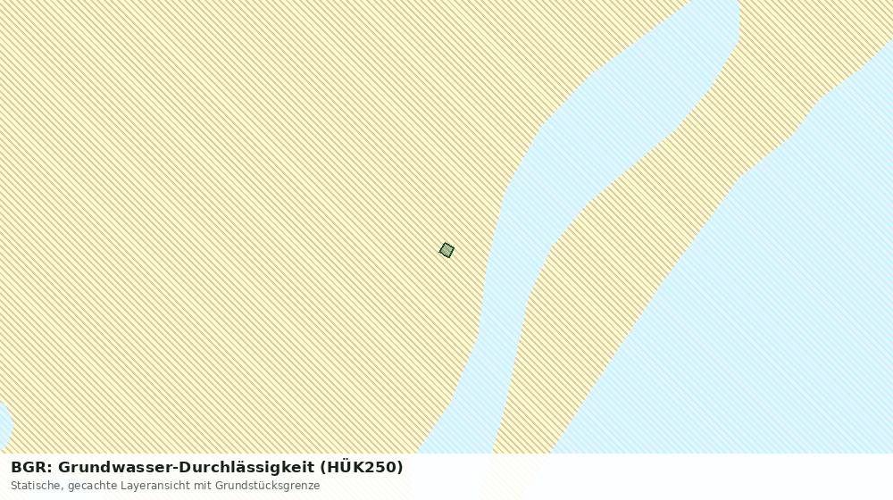 Statische Kartenansicht: BGR: Grundwasser-Durchlässigkeit (HÜK250)