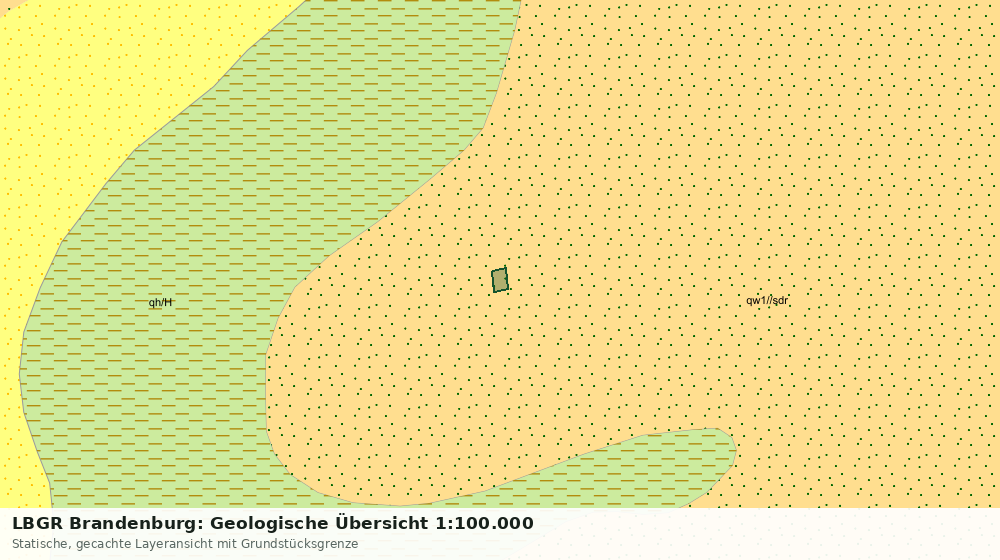 Statische Kartenansicht: LBGR Brandenburg: Geologische Übersicht 1:100.000