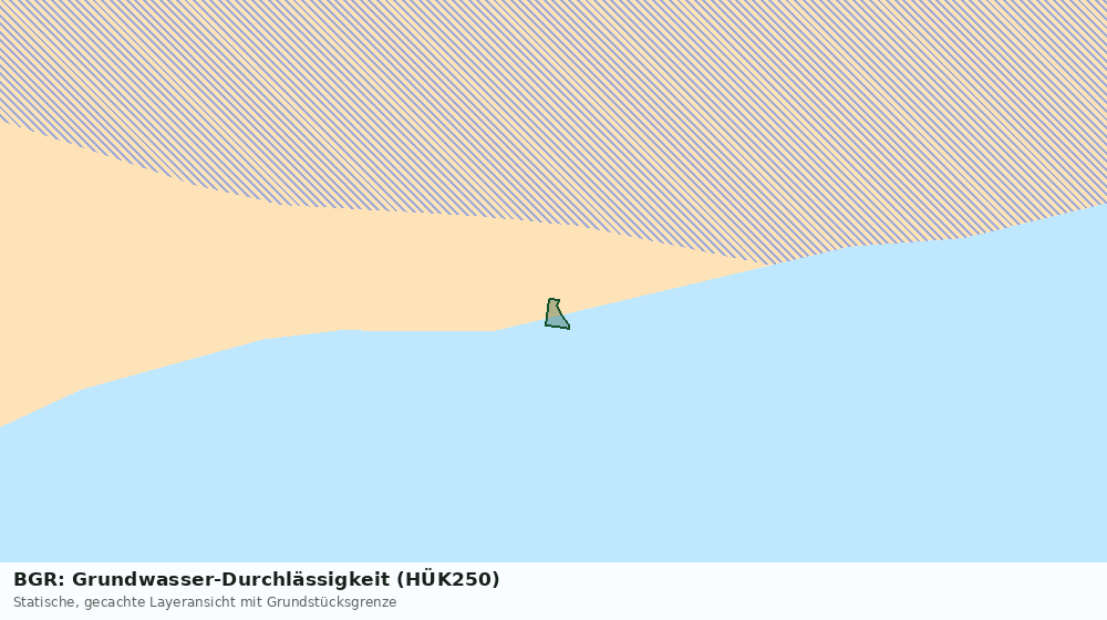 Statische Kartenansicht: BGR: Grundwasser-Durchlässigkeit (HÜK250)