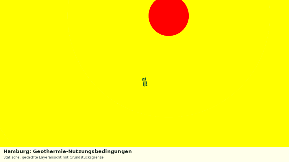 Statische Kartenansicht: Hamburg: Geothermie-Nutzungsbedingungen