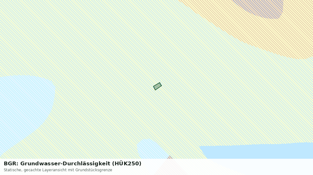 Statische Kartenansicht: BGR: Grundwasser-Durchlässigkeit (HÜK250)