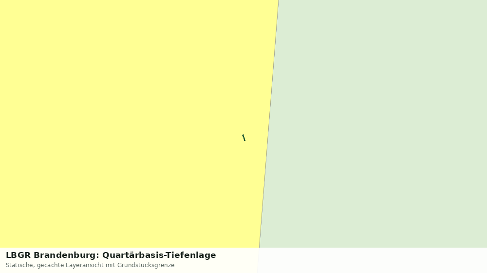 Statische Kartenansicht: LBGR Brandenburg: Quartärbasis-Tiefenlage