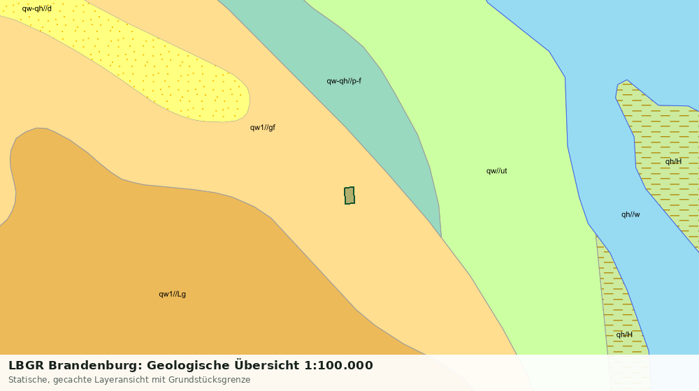 Statische Kartenansicht: LBGR Brandenburg: Geologische Übersicht 1:100.000