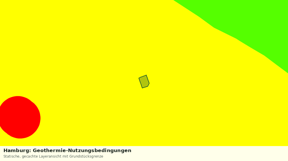 Statische Kartenansicht: Hamburg: Geothermie-Nutzungsbedingungen