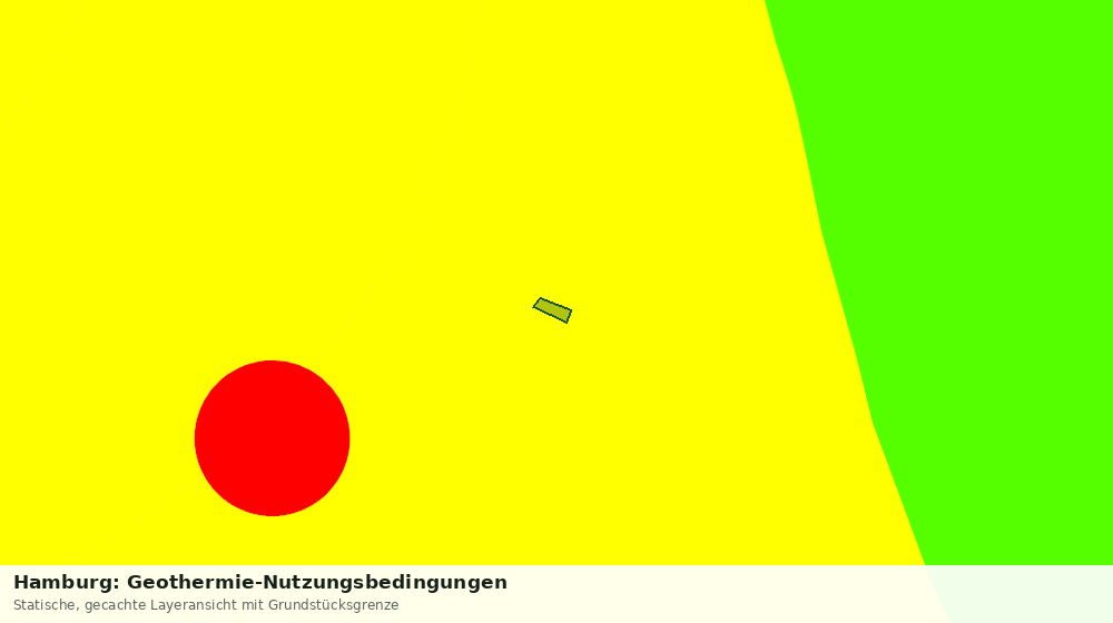 Statische Kartenansicht: Hamburg: Geothermie-Nutzungsbedingungen