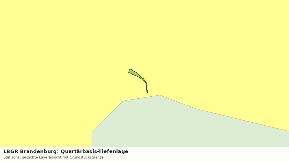 Statische Kartenansicht: LBGR Brandenburg: Quartärbasis-Tiefenlage