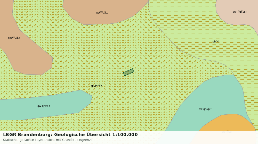 Statische Kartenansicht: LBGR Brandenburg: Geologische Übersicht 1:100.000