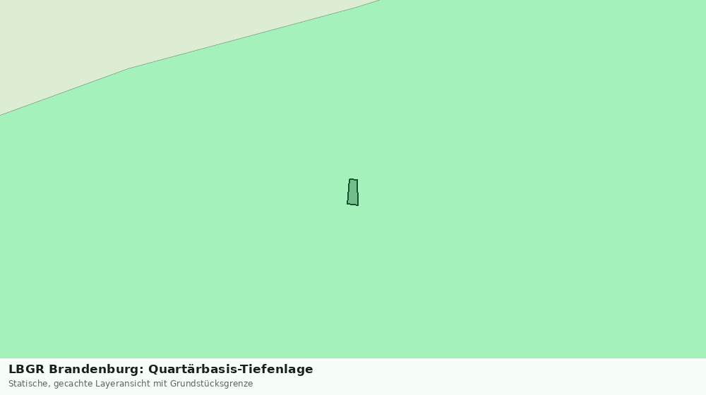 Statische Kartenansicht: LBGR Brandenburg: Quartärbasis-Tiefenlage