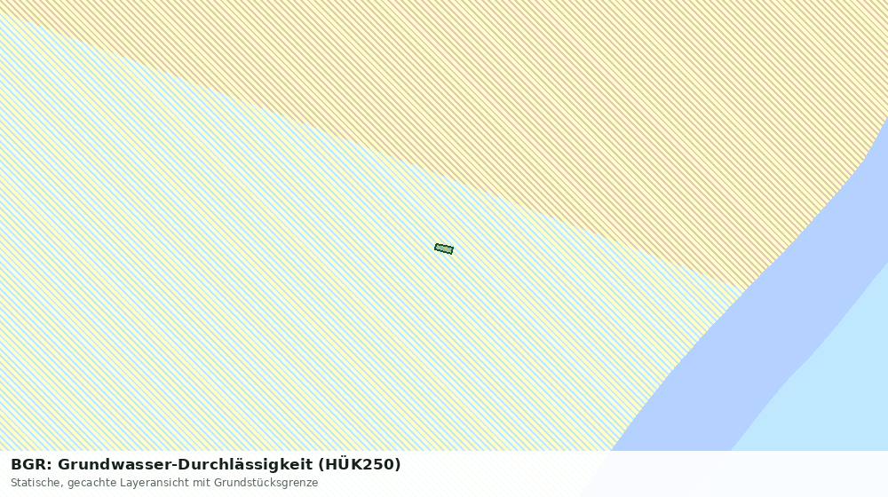 Statische Kartenansicht: BGR: Grundwasser-Durchlässigkeit (HÜK250)