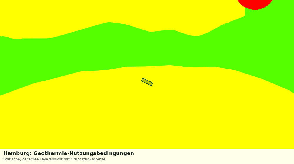 Statische Kartenansicht: Hamburg: Geothermie-Nutzungsbedingungen