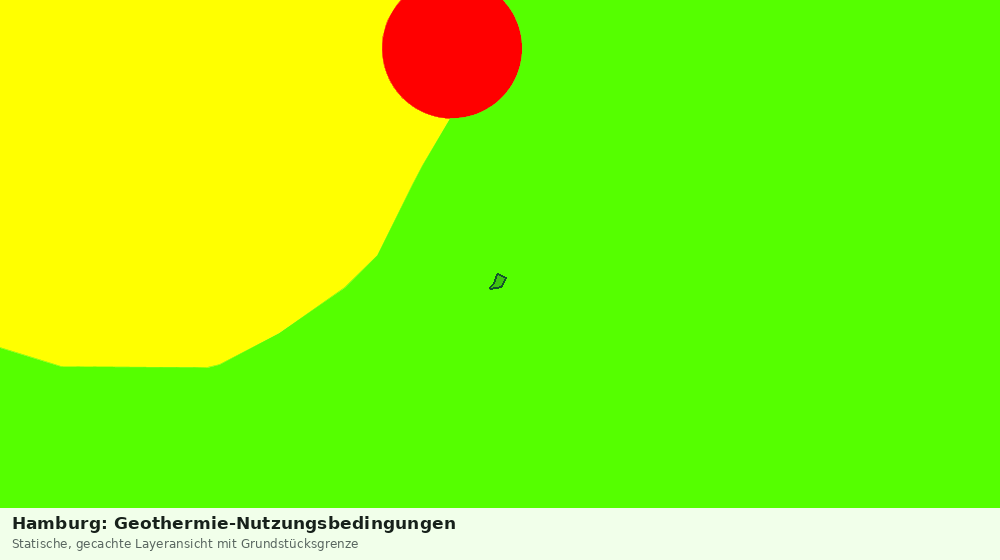 Statische Kartenansicht: Hamburg: Geothermie-Nutzungsbedingungen