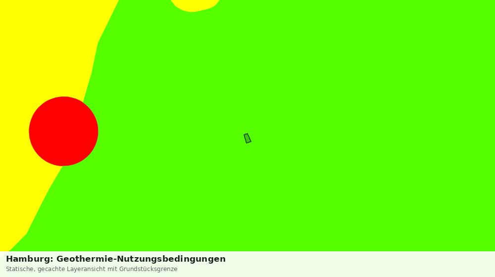 Statische Kartenansicht: Hamburg: Geothermie-Nutzungsbedingungen
