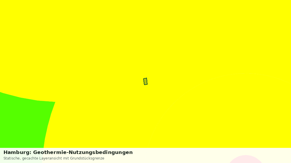 Statische Kartenansicht: Hamburg: Geothermie-Nutzungsbedingungen