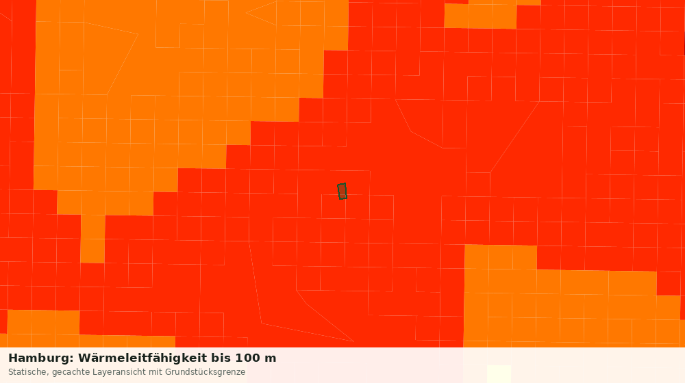 Statische Kartenansicht: Hamburg: Wärmeleitfähigkeit bis 100 m