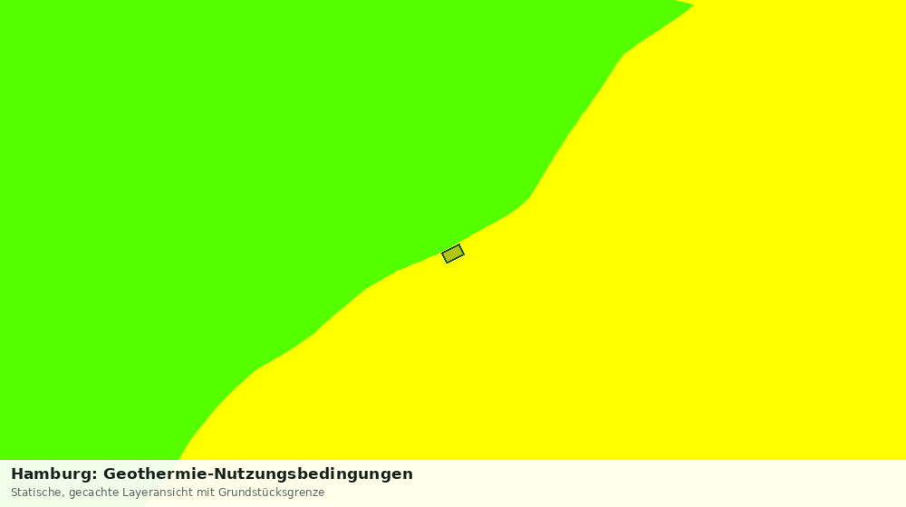 Statische Kartenansicht: Hamburg: Geothermie-Nutzungsbedingungen