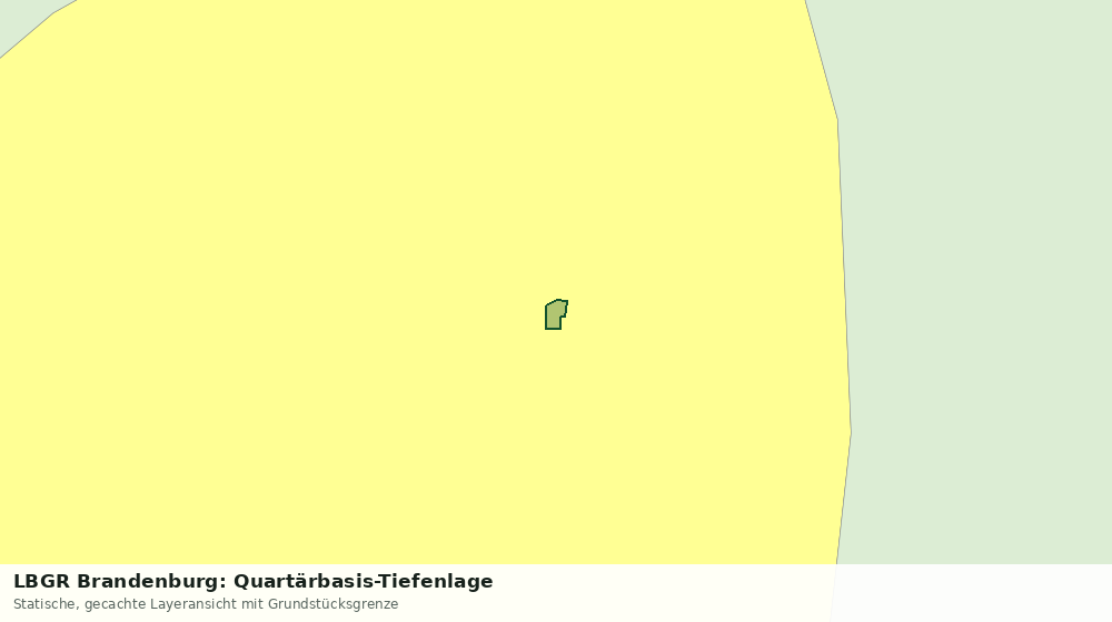 Statische Kartenansicht: LBGR Brandenburg: Quartärbasis-Tiefenlage