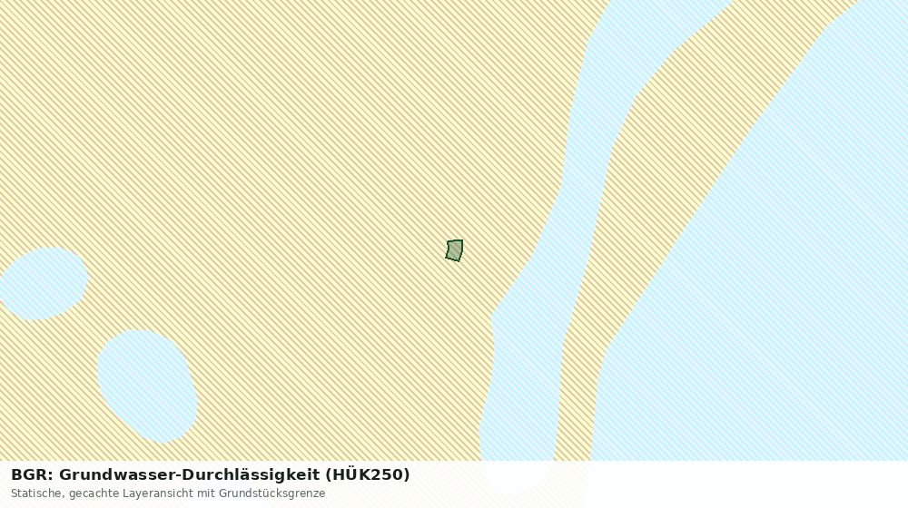 Statische Kartenansicht: BGR: Grundwasser-Durchlässigkeit (HÜK250)