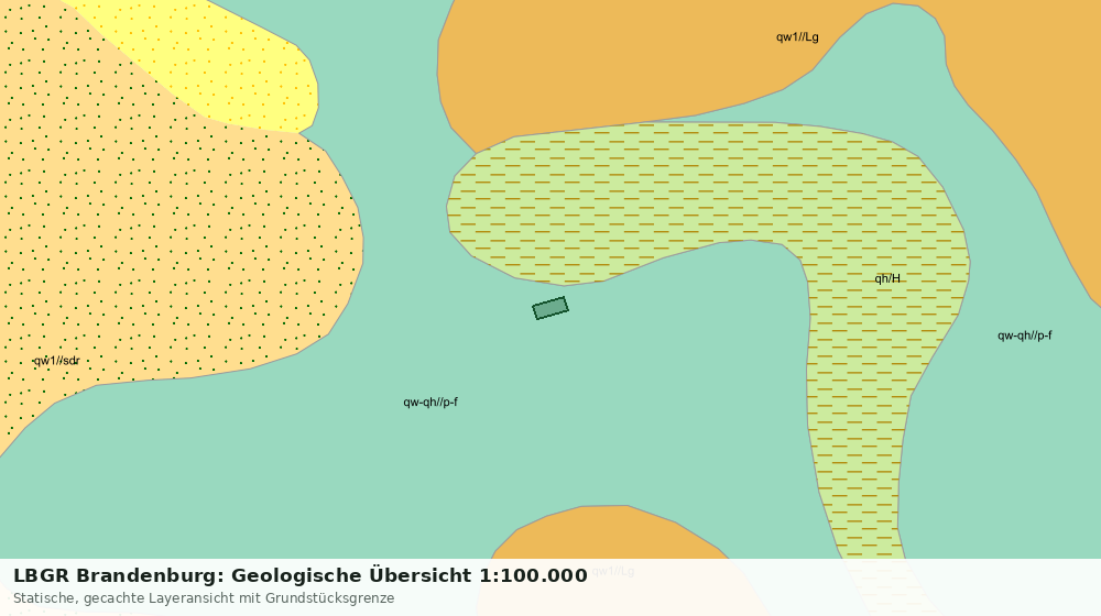 Statische Kartenansicht: LBGR Brandenburg: Geologische Übersicht 1:100.000