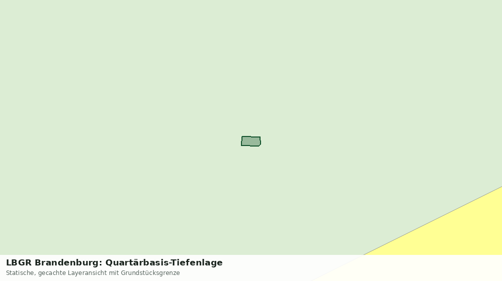 Statische Kartenansicht: LBGR Brandenburg: Quartärbasis-Tiefenlage