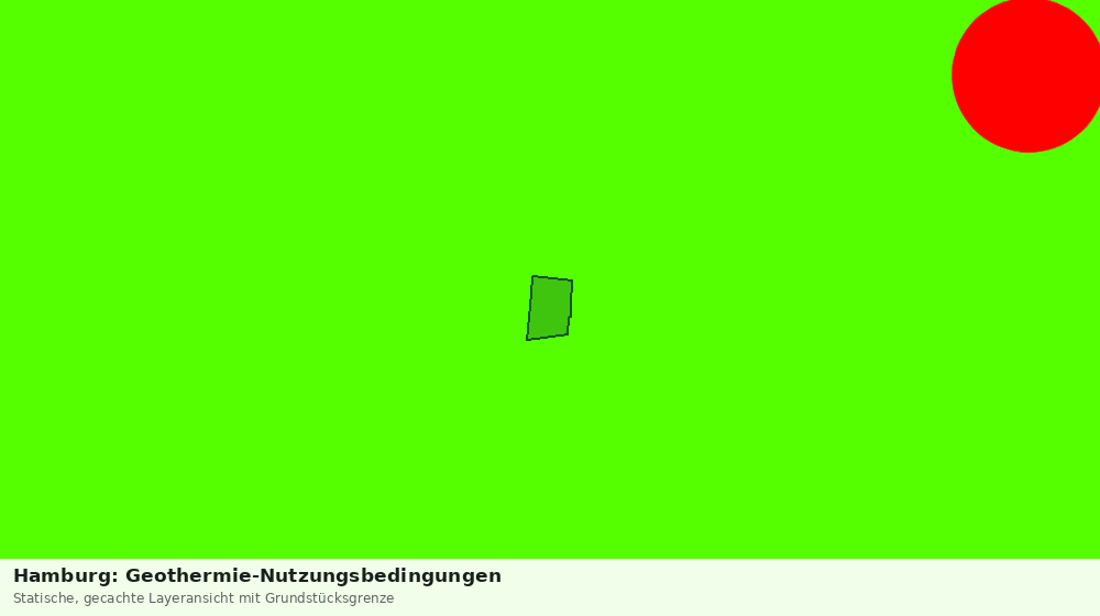 Statische Kartenansicht: Hamburg: Geothermie-Nutzungsbedingungen
