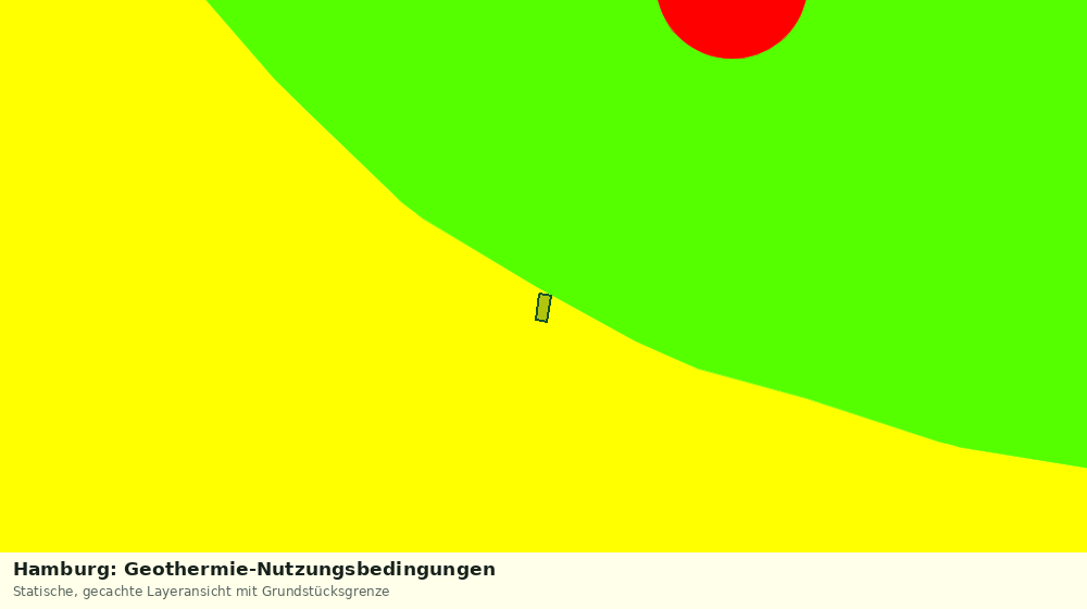 Statische Kartenansicht: Hamburg: Geothermie-Nutzungsbedingungen