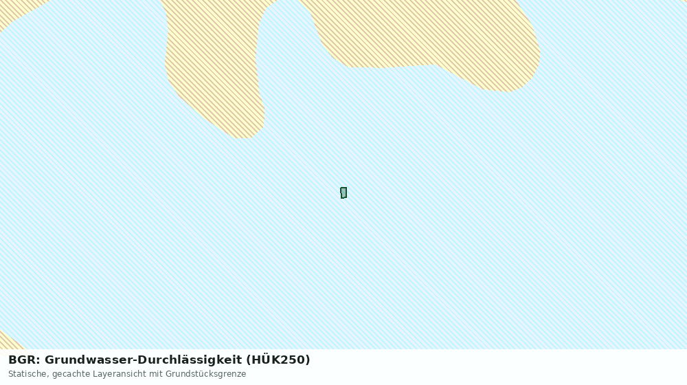 Statische Kartenansicht: BGR: Grundwasser-Durchlässigkeit (HÜK250)