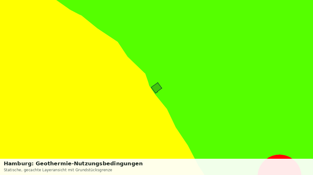 Statische Kartenansicht: Hamburg: Geothermie-Nutzungsbedingungen