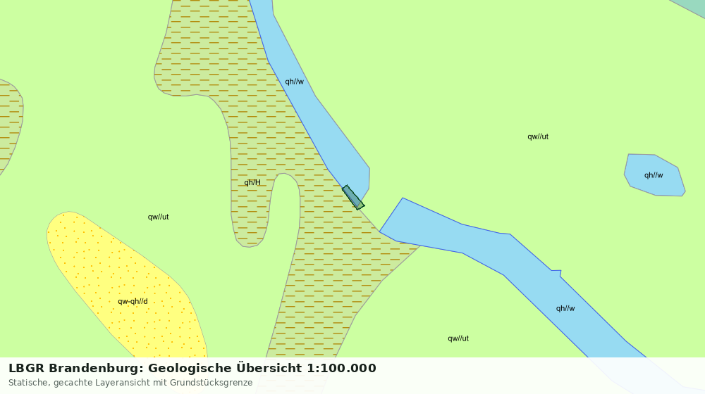 Statische Kartenansicht: LBGR Brandenburg: Geologische Übersicht 1:100.000