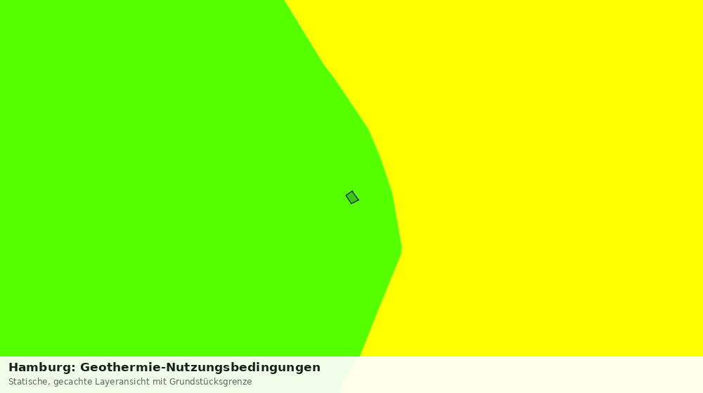 Statische Kartenansicht: Hamburg: Geothermie-Nutzungsbedingungen