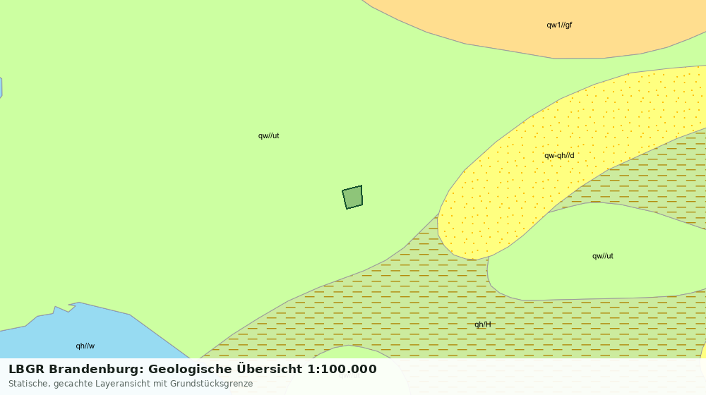 Statische Kartenansicht: LBGR Brandenburg: Geologische Übersicht 1:100.000