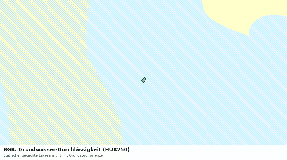 Statische Kartenansicht: BGR: Grundwasser-Durchlässigkeit (HÜK250)