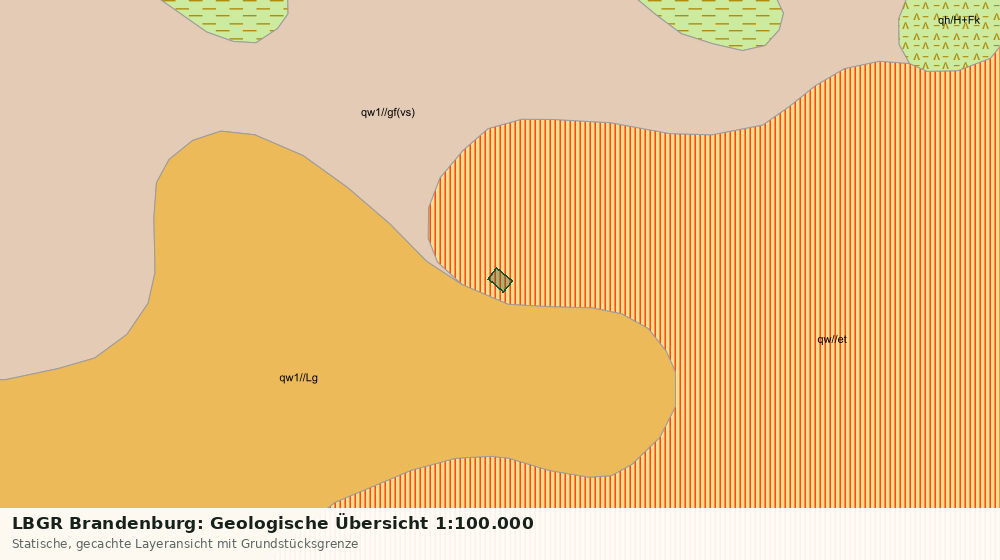 Statische Kartenansicht: LBGR Brandenburg: Geologische Übersicht 1:100.000