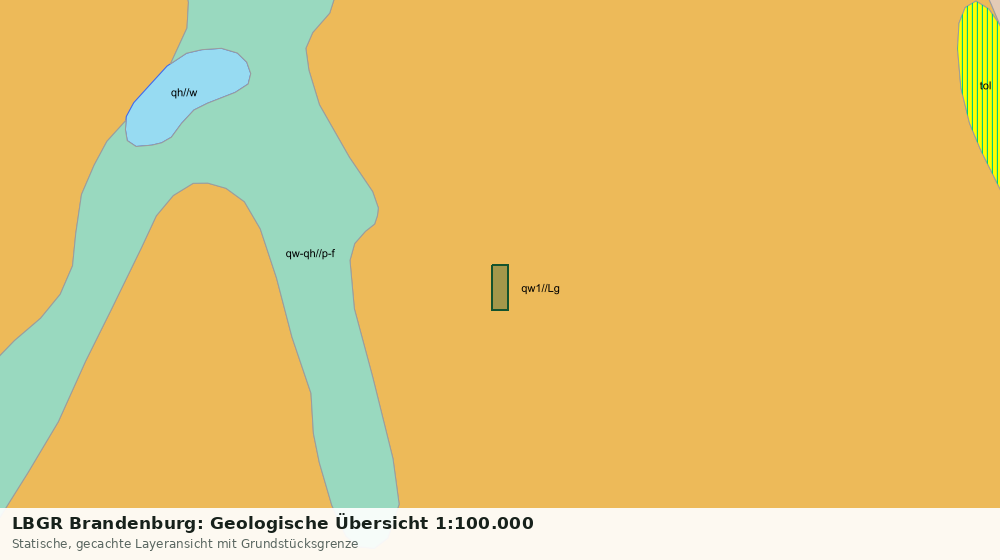 Statische Kartenansicht: LBGR Brandenburg: Geologische Übersicht 1:100.000