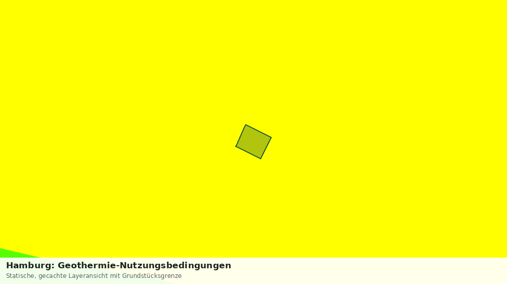 Statische Kartenansicht: Hamburg: Geothermie-Nutzungsbedingungen