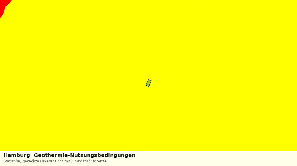 Statische Kartenansicht: Hamburg: Geothermie-Nutzungsbedingungen