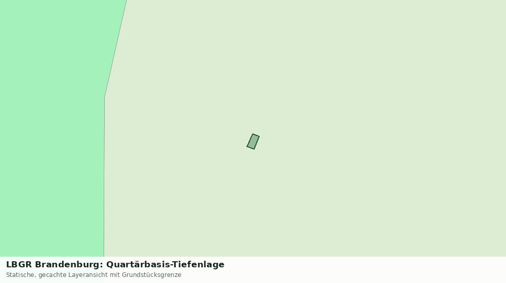 Statische Kartenansicht: LBGR Brandenburg: Quartärbasis-Tiefenlage