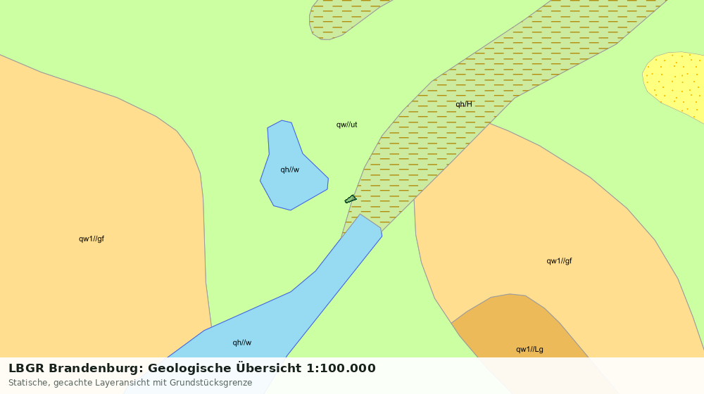Statische Kartenansicht: LBGR Brandenburg: Geologische Übersicht 1:100.000