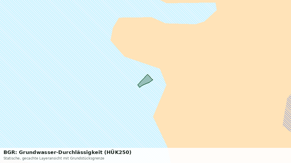 Statische Kartenansicht: BGR: Grundwasser-Durchlässigkeit (HÜK250)