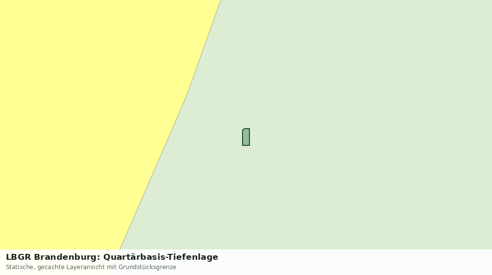 Statische Kartenansicht: LBGR Brandenburg: Quartärbasis-Tiefenlage
