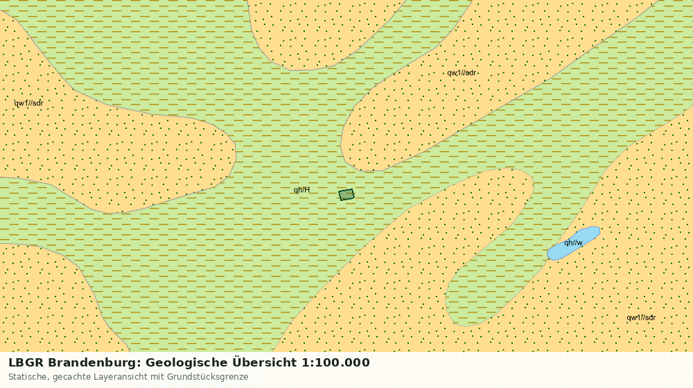 Statische Kartenansicht: LBGR Brandenburg: Geologische Übersicht 1:100.000