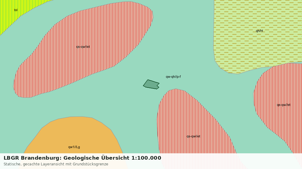 Statische Kartenansicht: LBGR Brandenburg: Geologische Übersicht 1:100.000