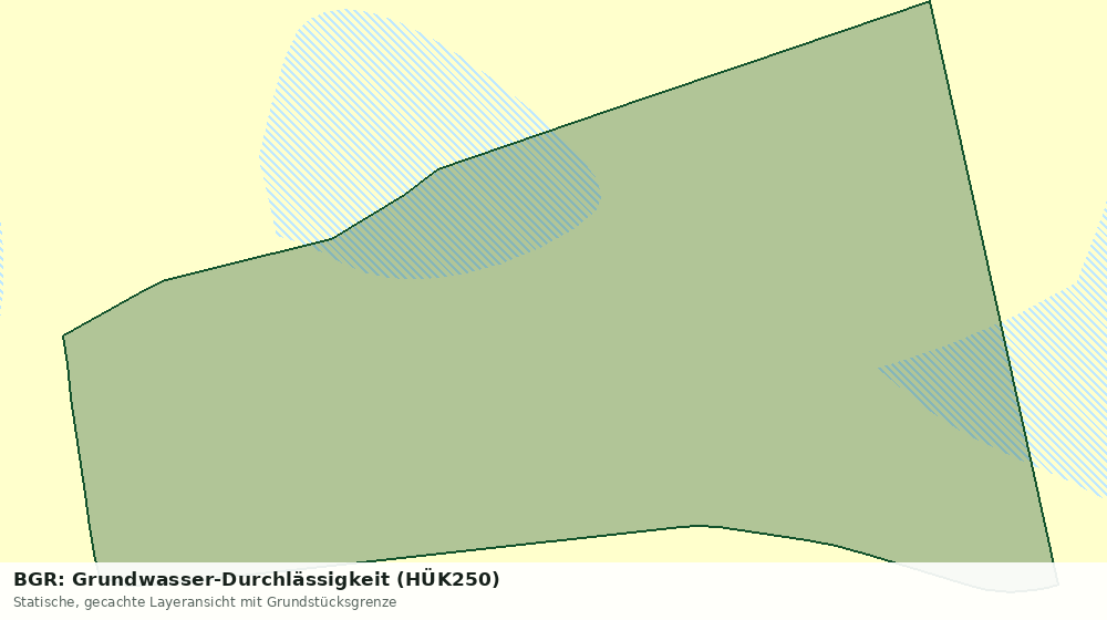 Statische Kartenansicht: BGR: Grundwasser-Durchlässigkeit (HÜK250)