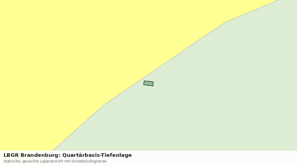 Statische Kartenansicht: LBGR Brandenburg: Quartärbasis-Tiefenlage