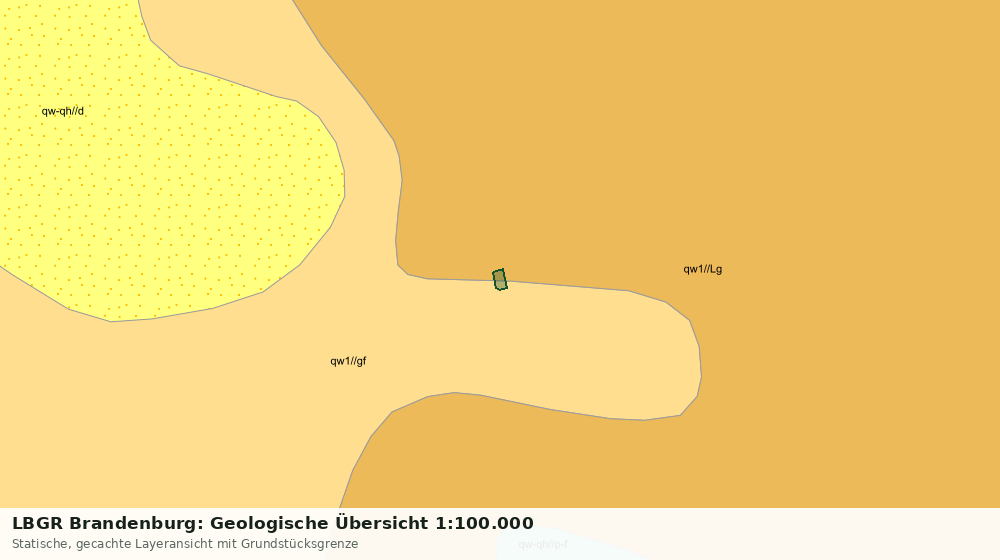 Statische Kartenansicht: LBGR Brandenburg: Geologische Übersicht 1:100.000