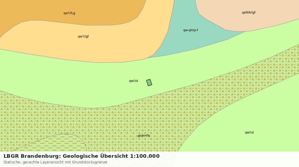 Statische Kartenansicht: LBGR Brandenburg: Geologische Übersicht 1:100.000
